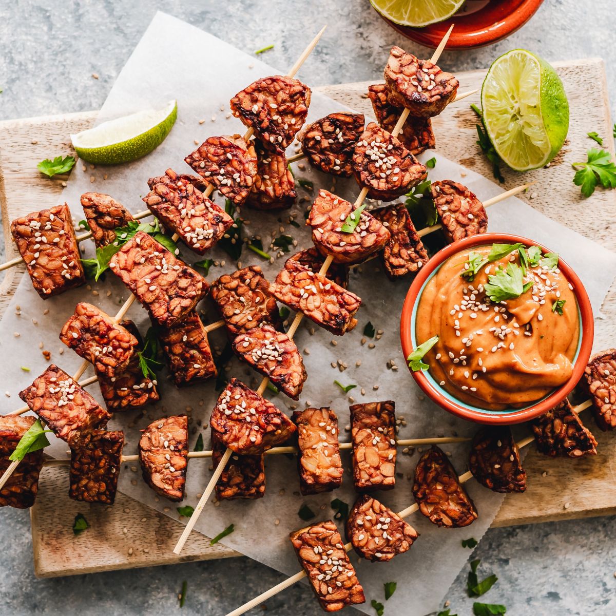 Bamboo skewers in meat kabobs