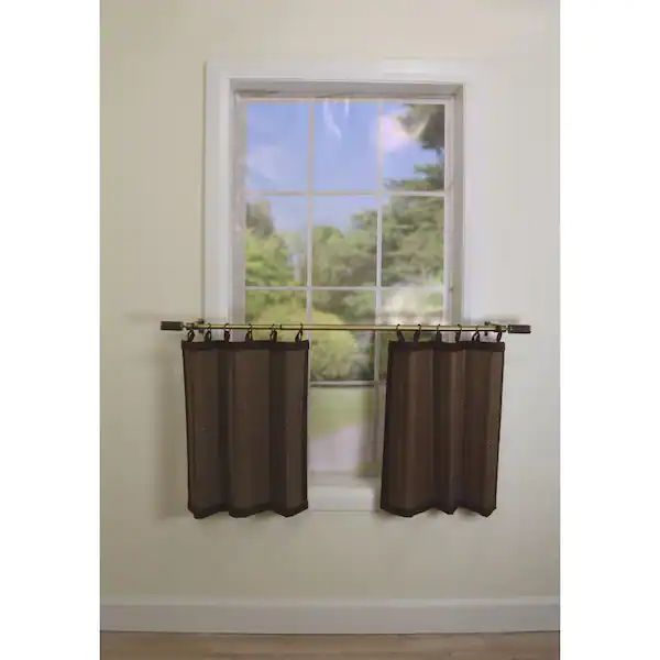 Home Depot Versailles Home Fashions espresso bamboo curtains