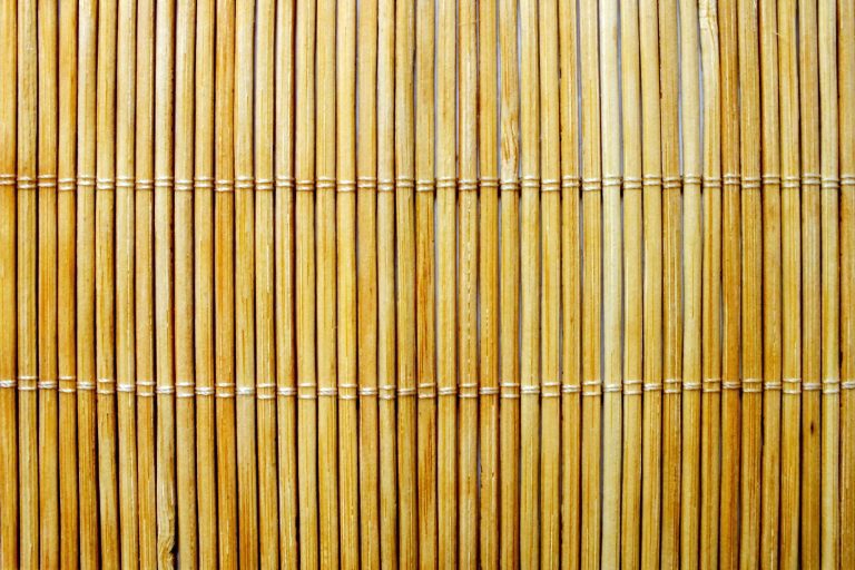 Bamboo floor mat