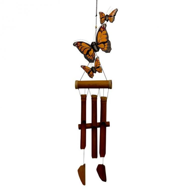 Etsy butterfly bamboo wind chime