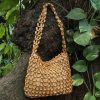 Novica Lattice Connection bamboo accent shoulder handbag from Brazil