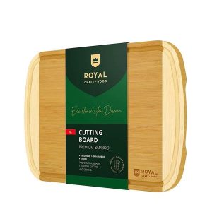 Royal Craft Wood two-tone XL bamboo cutting board